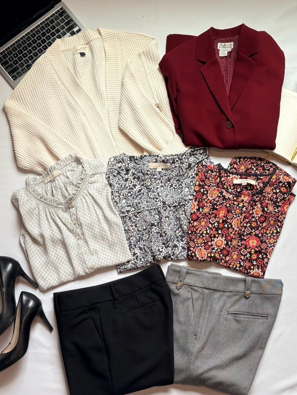 Loft & Stylco Business Casual Capsule Wardrobe - Size 10 Tall/Medium- 7 Pieces